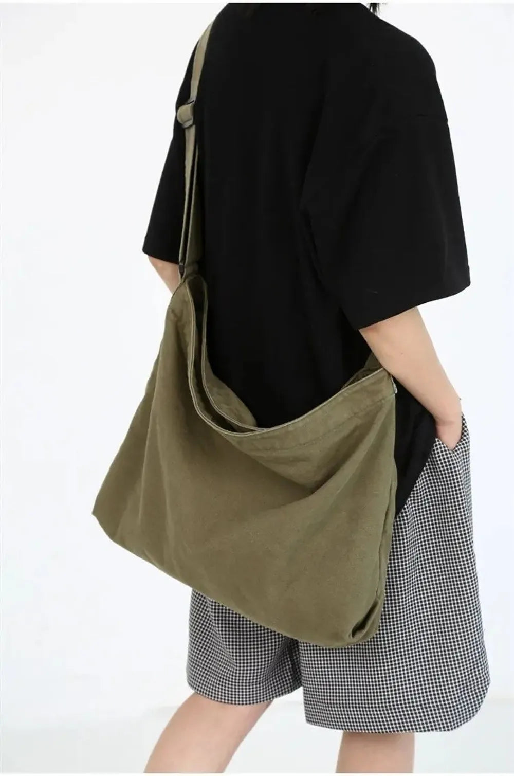 Women's Shoulder Bag Large Capacity Crossbody Bag for Woman 2025 New in Cotton Fashion Korean Female Student School Bag Handbag