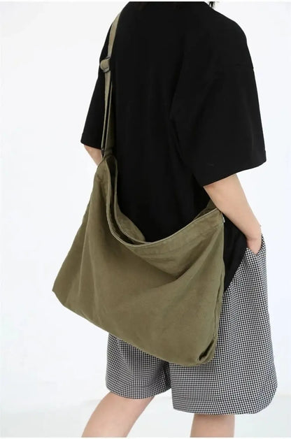 Women's Shoulder Bag Large Capacity Crossbody Bag for Woman 2025 New in Cotton Fashion Korean Female Student School Bag Handbag