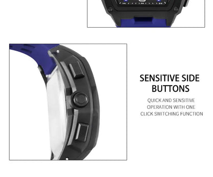 Multifunctional Sports Watches For Men Outdoor Waterproof Alarm Clock LED Digital Luminous Display Students Electronic Watch