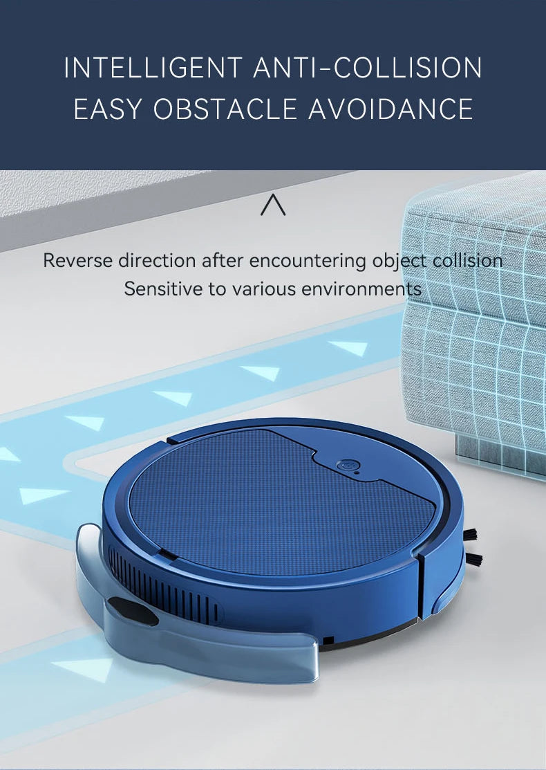 Intelligent Sweeping Robot Large Water Tank Mobile App Remote Control Planning And Cleaning Line Low Noise 2000 Pa Large Suction