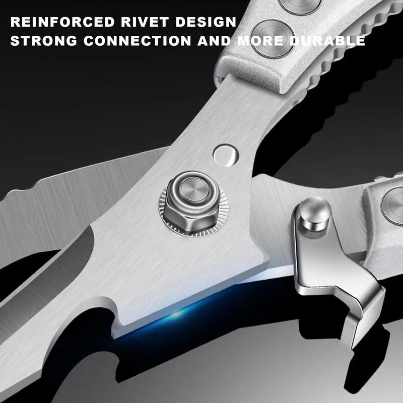 Multifunctional Stainless Steel Kitchen Tools For Cutting Vegetables Meat Fish Food Scissors Kitchen Multi-purpose Tools