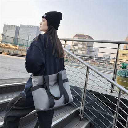 HOCODO Waterproof Women Travel Handbag Large Capacity Ladies Messenger Bag Solid Color Female Crossbody Nylon Shoulder Bag Women