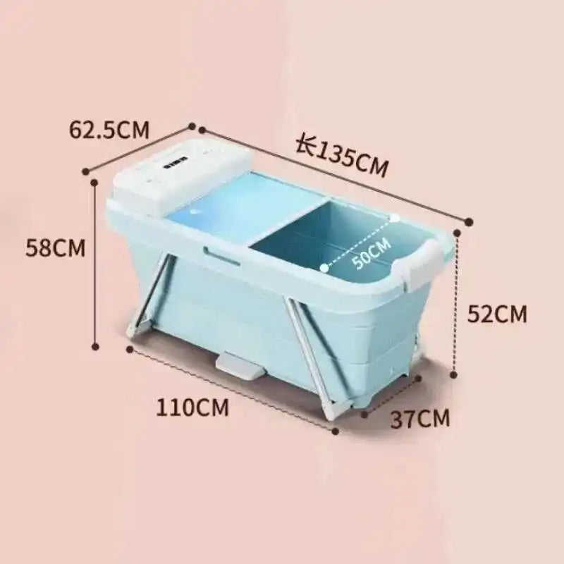 Automatic Foldable Spa Bathtub Heating Sweat Steaming Bathtub Comfortable Home Portable Bucket Adult Full Body Bath Bucket T