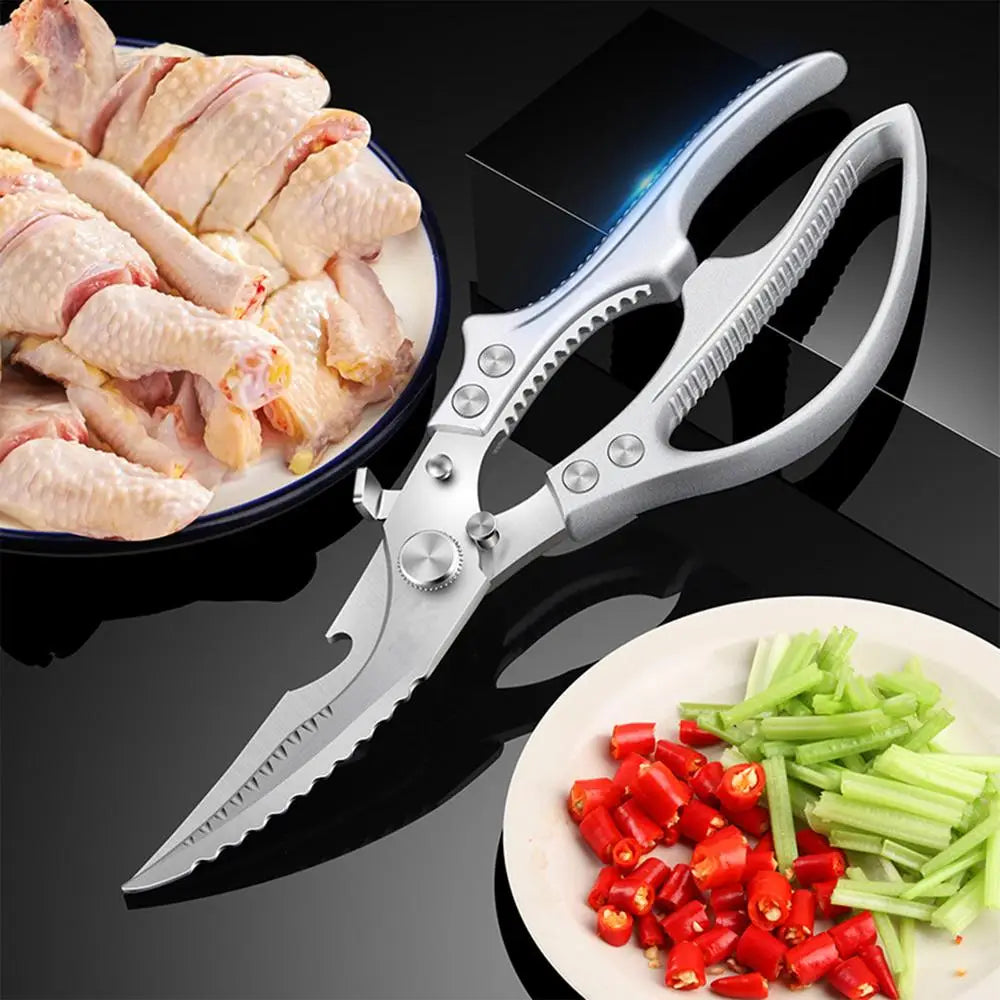 Multifunctional Stainless Steel Kitchen Tools For Cutting Vegetables Meat Fish Food Scissors Kitchen Multi-purpose Tools