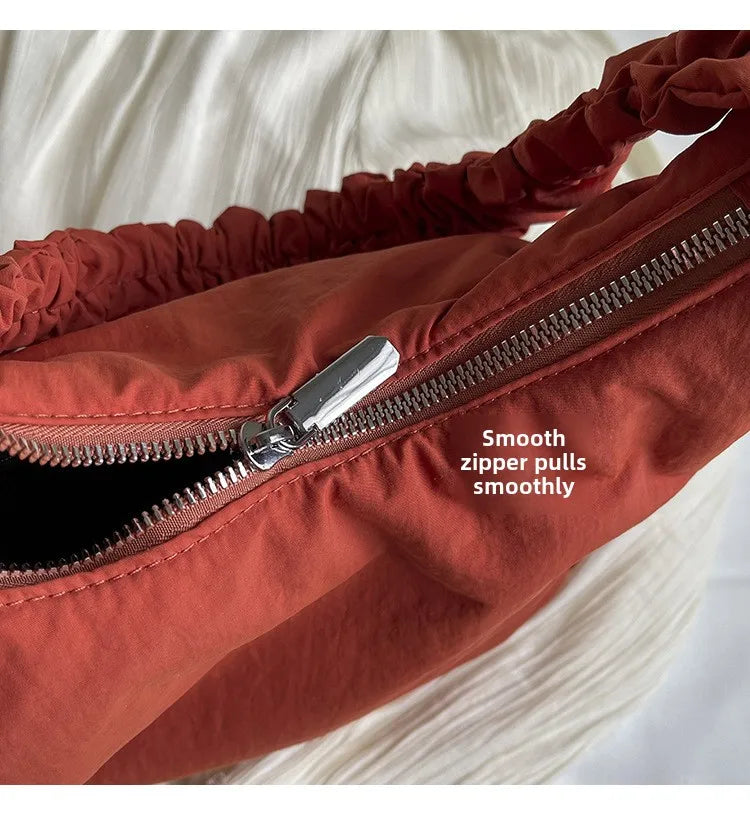 Soft Design Cloth Small Shopper Shopping Underarm Bags Lady Shoulder Bag for Women 2024 Trend Fashion Y2K Handbags сумка