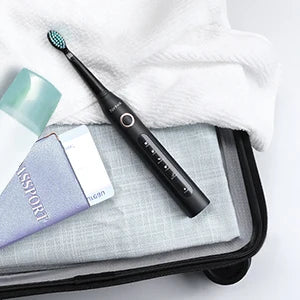 Fairywill FW-507 Electric Sonic Toothbrush | USB Rechargeable Waterproof Toothbrush with Replacement Heads for Adults