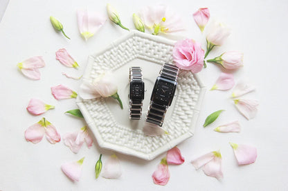 Fashion Rectangle Watch Women White Simulated Ceramics Watches Men Women Casual Quartz Wristwatches Couple Watch Unique Watch