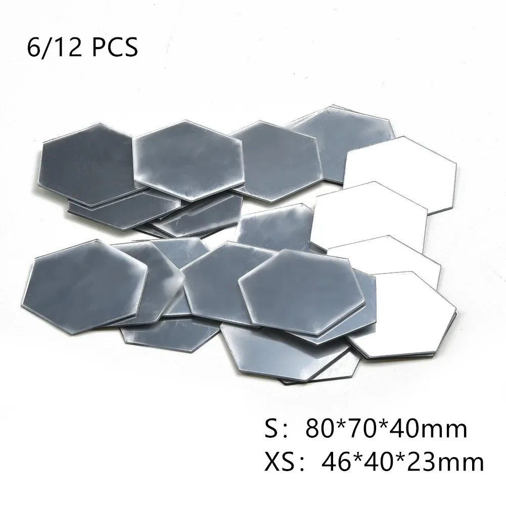 6/12PCS Acrylic Hexagon Wall Mirror Stickers | Self-Adhesive Mosaic Tile Decals for DIY Home Decoration & Art Gifts