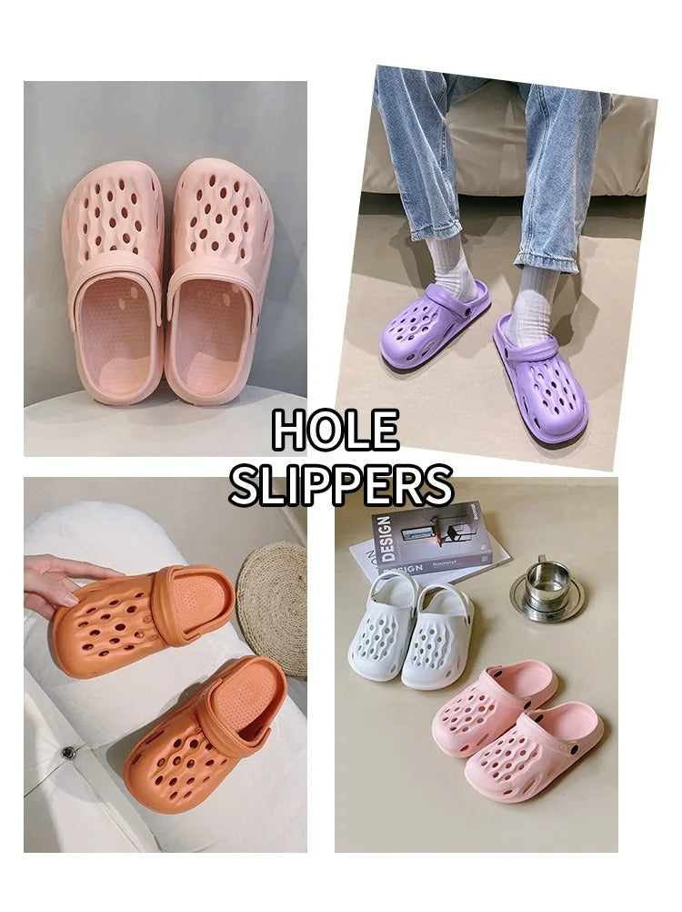 Fashion Women Slippers New Summer Slippers Outdoor Beach Slippers Classic Soft Men Garden Slippers Home Men Clogs Slippers