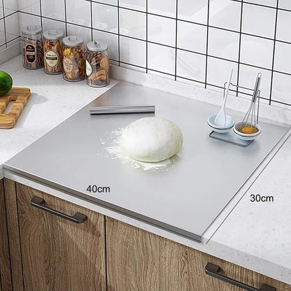 WXCOO Acrylic Cutting Board with Counter Lip Clear Cutting Board for Kitchen Countertop Perfect for Cut Bread Meat Fruit Board