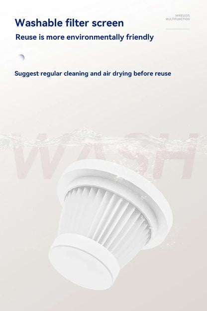 Xiaomi 9500000Pa Cordless Handheld Vacuum Cleaner | Powerful Wireless Car & Home Mini Dust Remover