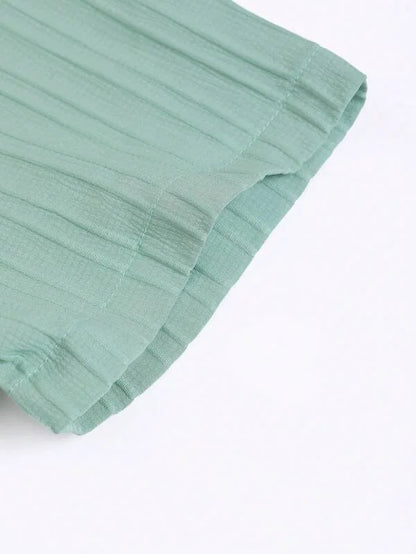 Hot autumn men's striped casual fashion suit shirt and shorts, beach casual suit autumn street wear