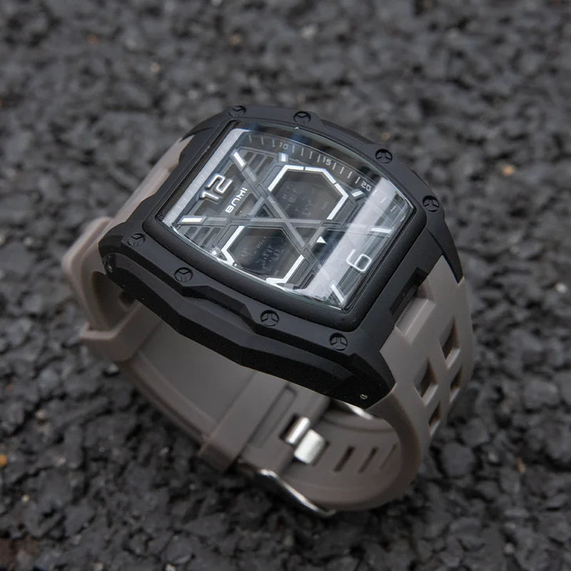Multifunctional Sports Watches For Men Outdoor Waterproof Alarm Clock LED Digital Luminous Display Students Electronic Watch