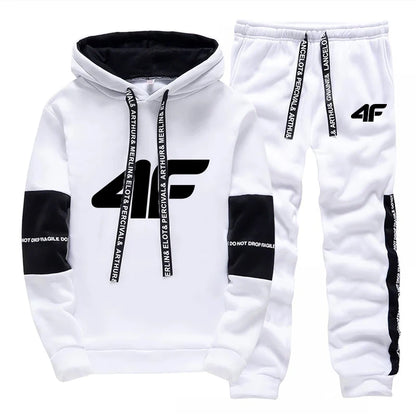 Sports Hot Sale Men's Tracksuit Hooded Long Sleeves Casual Single Piece Sweatshirts And Daily Sweatpants Comfort Outdoor Jogging