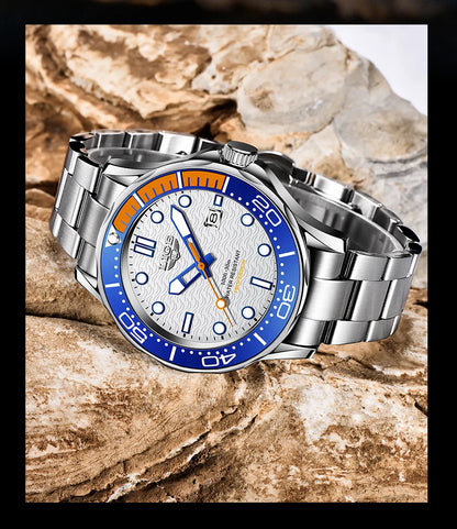 2025 LIGE New Business Mens Watches Top Brand Luxury Dive Watch For Men Waterproof Date Clock Sport Watch Relogio Masculino+Box