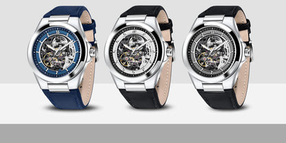 BENMYAR 2024 new BY-520742mm hollow luminous dial 50 meter waterproof fashionable luxury men's mechanical watch