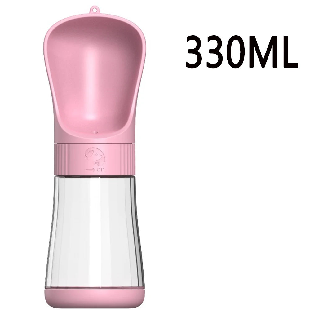 Twist-Open Portable Dog Water Bottle | Travel Pet Drinking & Feeding Cup with Food Bowl for Outdoor Walking