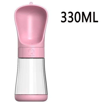 Twist-Open Portable Dog Water Bottle | Travel Pet Drinking & Feeding Cup with Food Bowl for Outdoor Walking