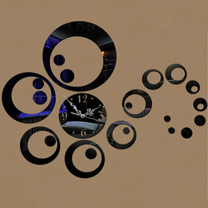 3D Acrylic Mirror Wall Clock | Modern Quartz Sticker Clock for Living Room & Home Decoration