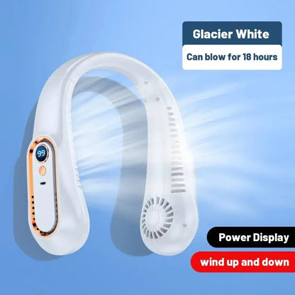 Neck Bladeless Fan Mini Ultra Long Life Portable Lazy Silent Fan Usb Charging Student Sports Office