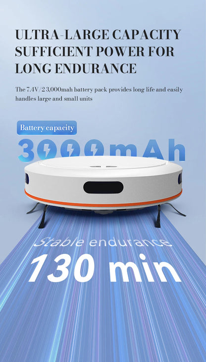 Intelligent Sweeping Robot Large Water Tank Mobile App Remote Control Planning And Cleaning Line Low Noise 2000 Pa Large Suction