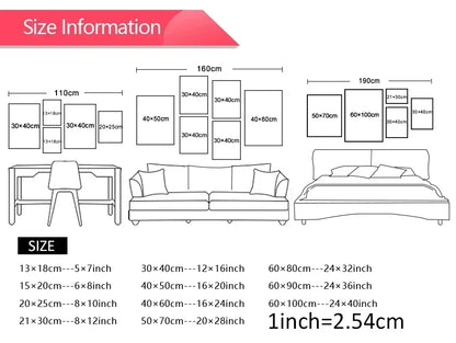 White & Golden Flowers Canvas Wall Art | Modern Painting Poster for Living Room & Bedroom Decoration