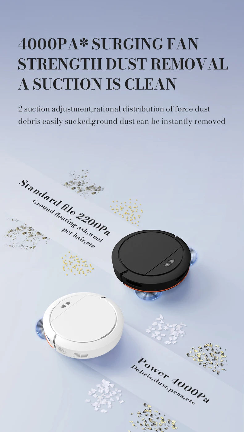 Intelligent Sweeping Robot Large Water Tank Mobile App Remote Control Planning And Cleaning Line Low Noise 2000 Pa Large Suction