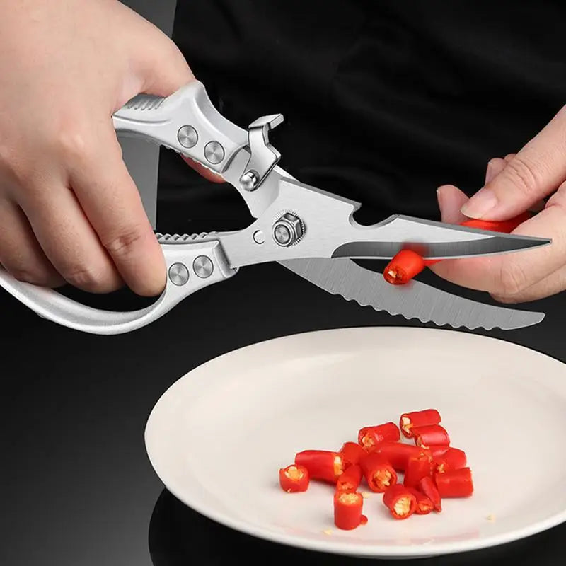Multifunctional Stainless Steel Kitchen Tools For Cutting Vegetables Meat Fish Food Scissors Kitchen Multi-purpose Tools