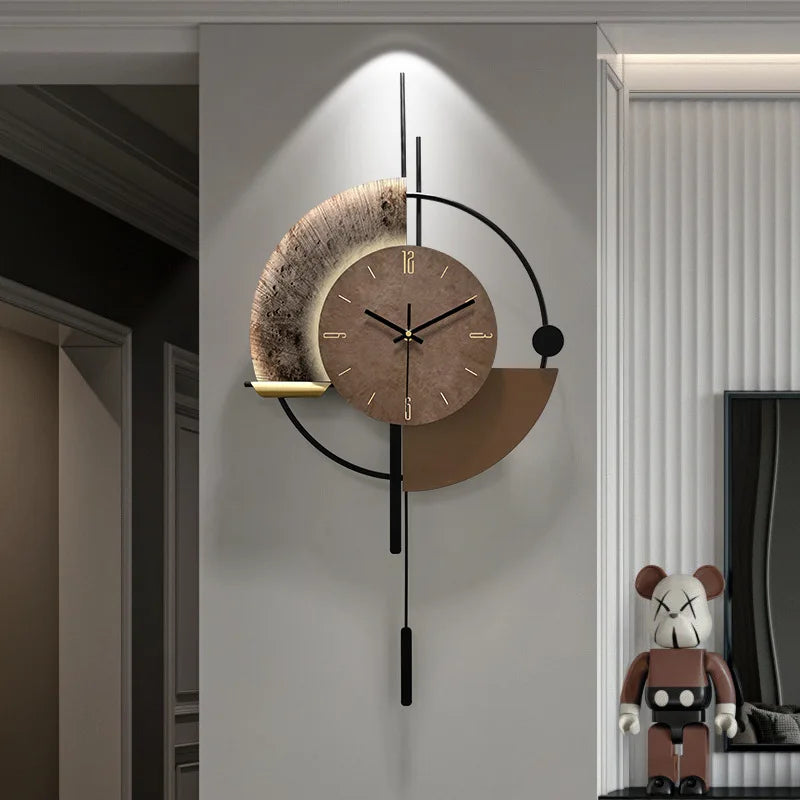 Being an artist of life, modern minimalist voice controlled luminous wall clock