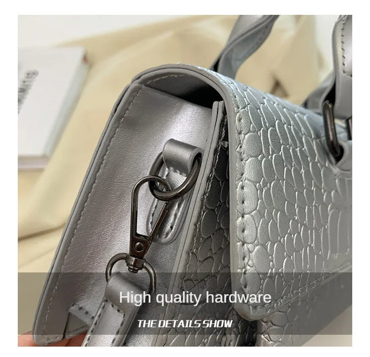 Fashion Ladies Shoulder Bag 2025 New Purses and Handbags High Quality PU Stone Pattern Crossbody Bag for Women Armpit Clutch Bag