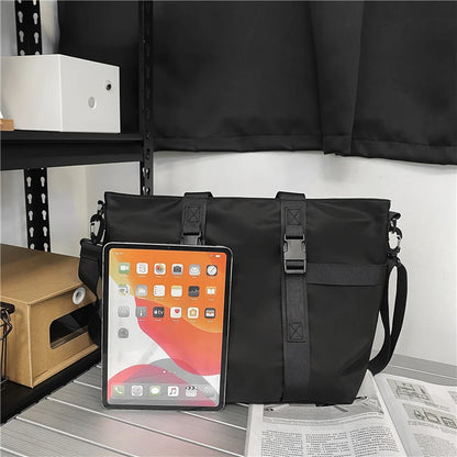 HOCODO Waterproof Women Travel Handbag Large Capacity Ladies Messenger Bag Solid Color Female Crossbody Nylon Shoulder Bag Women