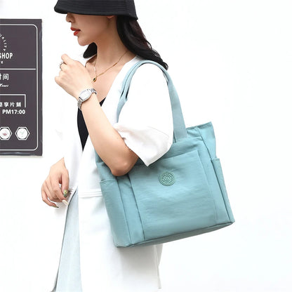 Fashion Casual Women Top Handle Handbag High Quality Fabric Women's Shoulder Bag Large Capacity Girls Casual Tote Bag SAC