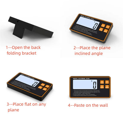 Wireless Kitchen Scale with Remote Display Stainless Steel Pan Magnetic Digital Electronic 15KG for Food Meal Prep