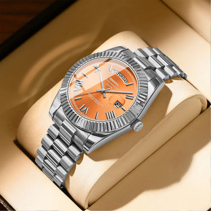 NIBOSI New Men Watch Brand Luxury Fashion Quartz Wristwatch Male Stainless Steel Waterproof Calendar Business Watches For Men