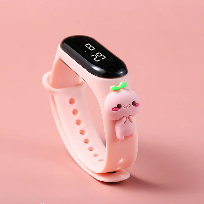 Cute Rainbow Unicorn Kids Watches for Girls LED Bracelet 3D Dinosaur Children Watch Boy Luminous Digital Clock Waterproof ninos