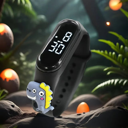 Cute Rainbow Unicorn Kids Watches for Girls LED Bracelet 3D Dinosaur Children Watch Boy Luminous Digital Clock Waterproof ninos
