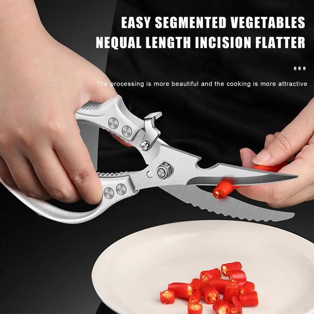 Multifunctional Stainless Steel Kitchen Tools For Cutting Vegetables Meat Fish Food Scissors Kitchen Multi-purpose Tools