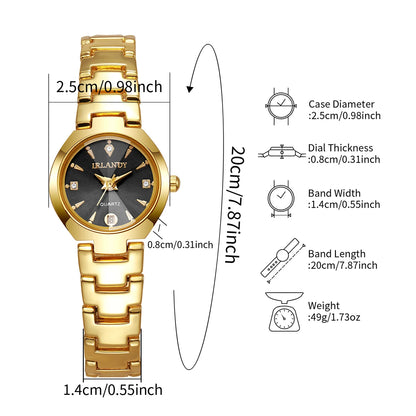 Luxury Women Watches Fashion Small Dial Quartz Watch Ladies Calendar Wristwatches Reloj Mujer（Without Box）