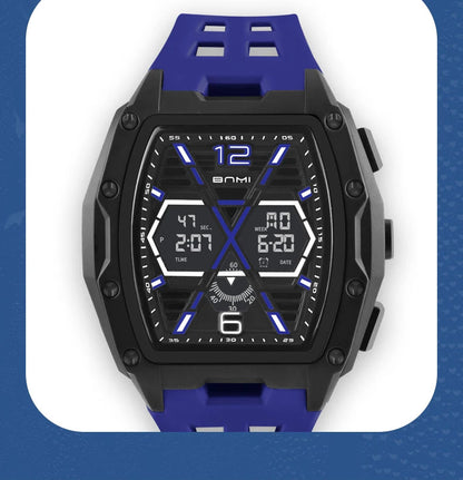 Multifunctional Sports Watches For Men Outdoor Waterproof Alarm Clock LED Digital Luminous Display Students Electronic Watch