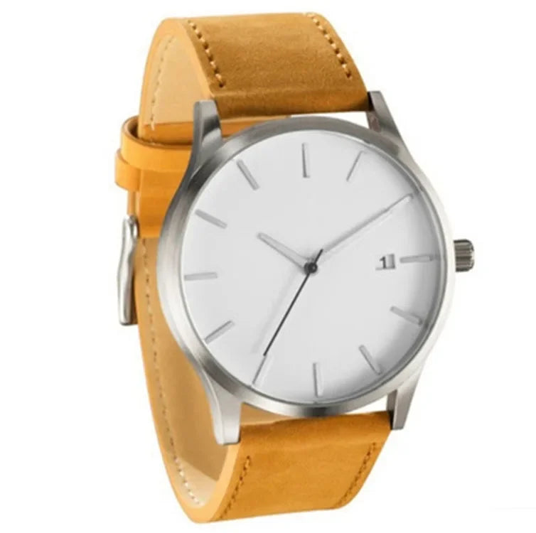 Watch Men Fashion Sport Watches For Male Calendar Leather Band Casual Quartz Wristwatches Clock Relógio Masculino Reloj hombre