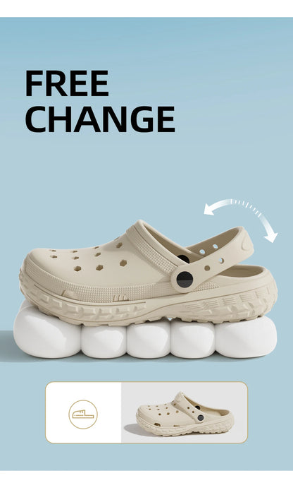 EVA Unisex Hole Shoes Beach Thick Bottom Outdoor Slippers Comfortable Breathable Indoor Slippers