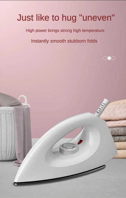 1000W Portable Electric Dry Iron | 5-Gear Adjustable Heat Control for Home & Travel