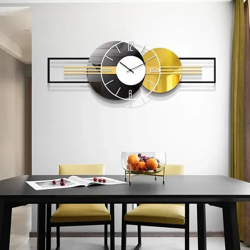 Luminous Modern Wall Clock | Luxury Large Creative Art Clock for Bedroom, Living Room & Restaurant Decor