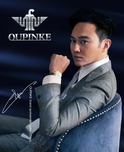 OUPINKE 3190 Hollow Automatic Mechanical Watch For Men Swiss Cerfiticate Brand Men's Watches Luxury Waterproof Man Hand Clock