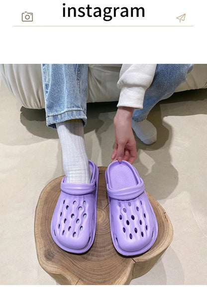 Fashion Women Slippers New Summer Slippers Outdoor Beach Slippers Classic Soft Men Garden Slippers Home Men Clogs Slippers