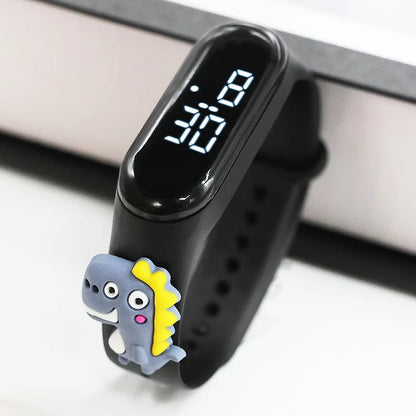 Cute Rainbow Unicorn Kids Watches for Girls LED Bracelet 3D Dinosaur Children Watch Boy Luminous Digital Clock Waterproof ninos