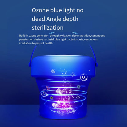 6L/11L Foldable Portable Washing Machine with Spin Dryer | Ultrasonic Mini Washer for Clothes, Underwear & Travel Use