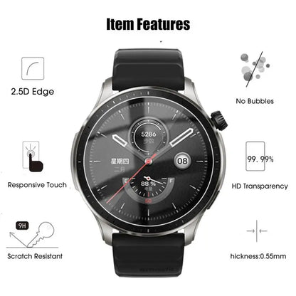 9H Tempered Glass Film For Amazfit GTR 42mm 47mm Smartwatch HD Screen Protector Film For Amazfit GTR 47MM Anti-Scratch Protector