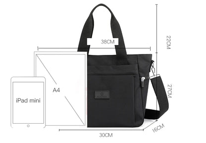 Fashion Large Capcity Women Causal Tote High Quality Durable Nylon Shoulder Bag Female Fabric Big Handbag Shopping Bag