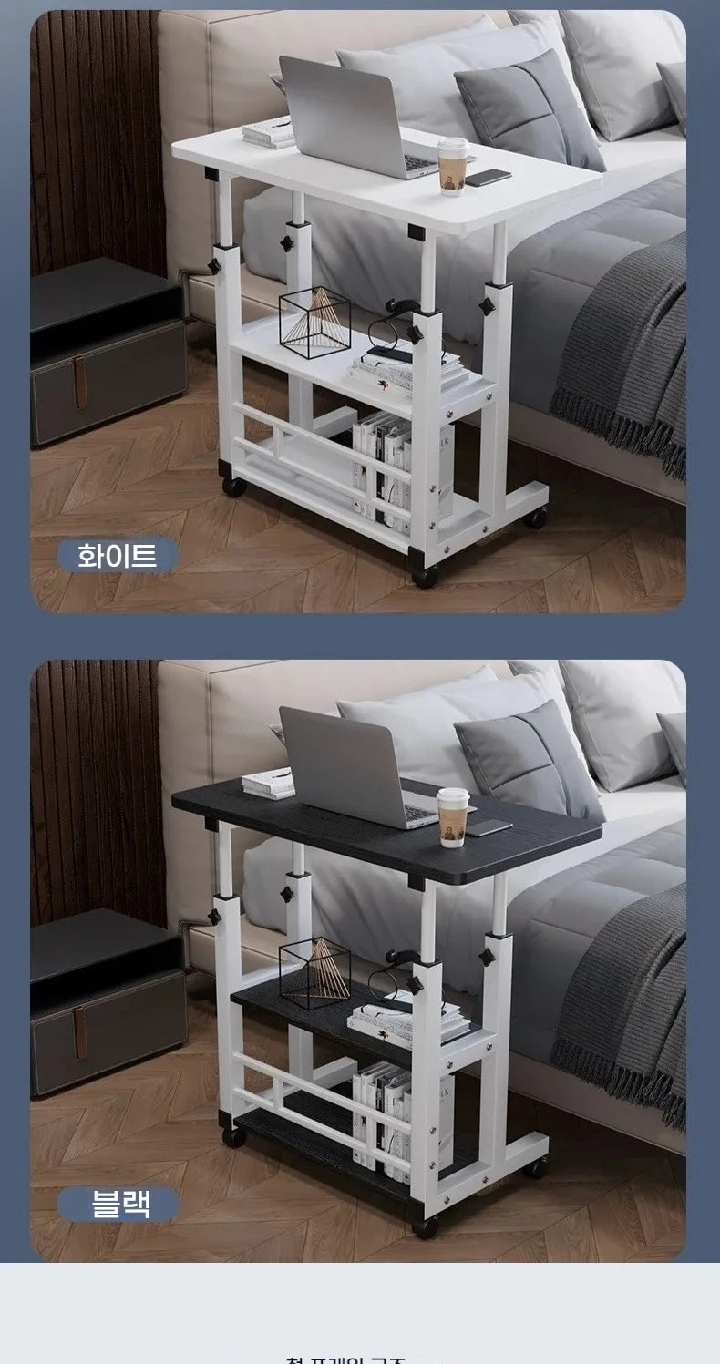 Double-Layer Office Desk Computer Lazy Table with storage shelf Laptop